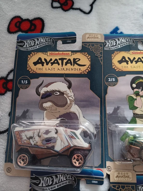 Hot Wheels Avatar The Last Airbender Silver Series Full Set 1-5 New - Picture 3 of 7